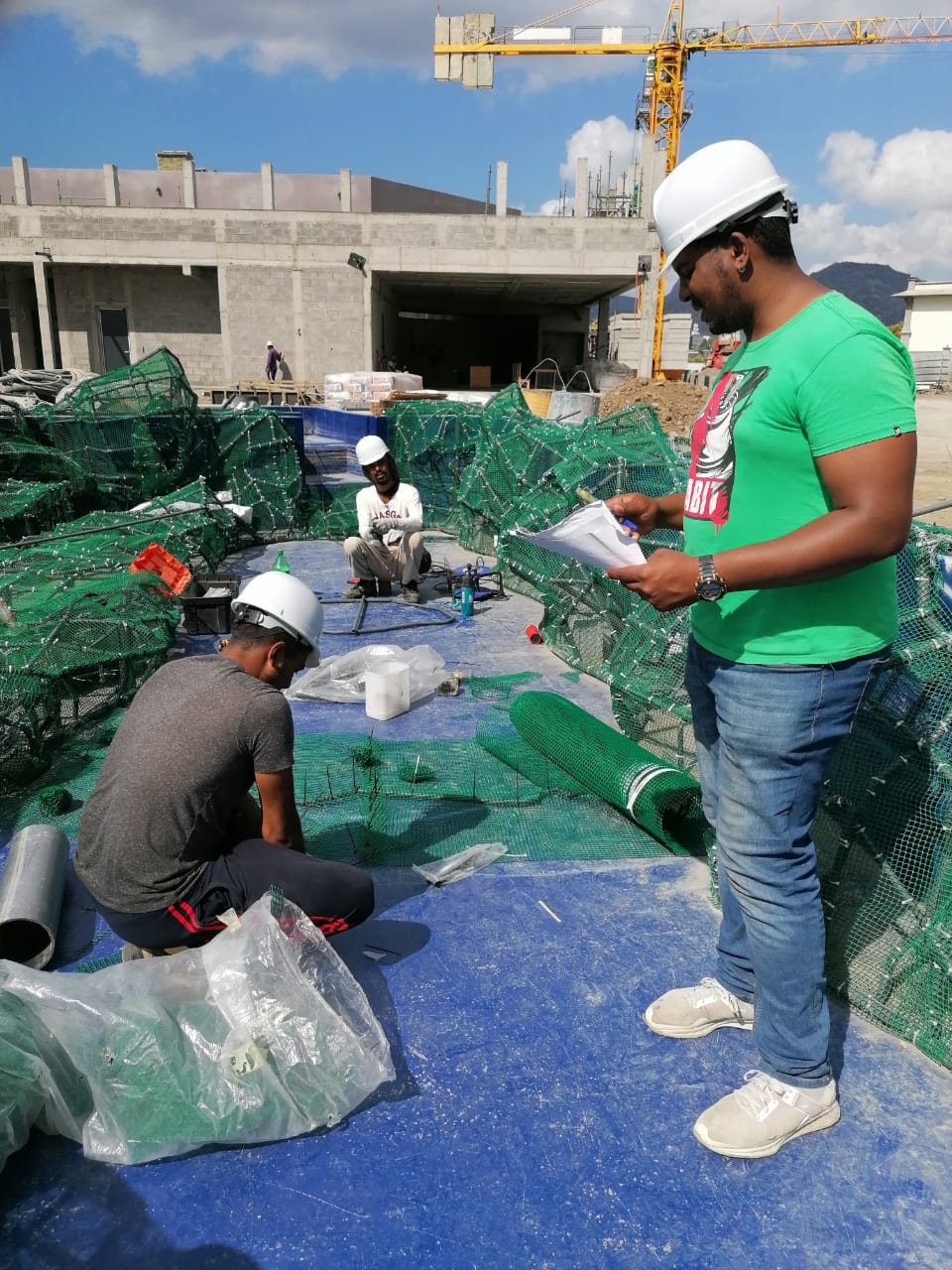 Our team at work